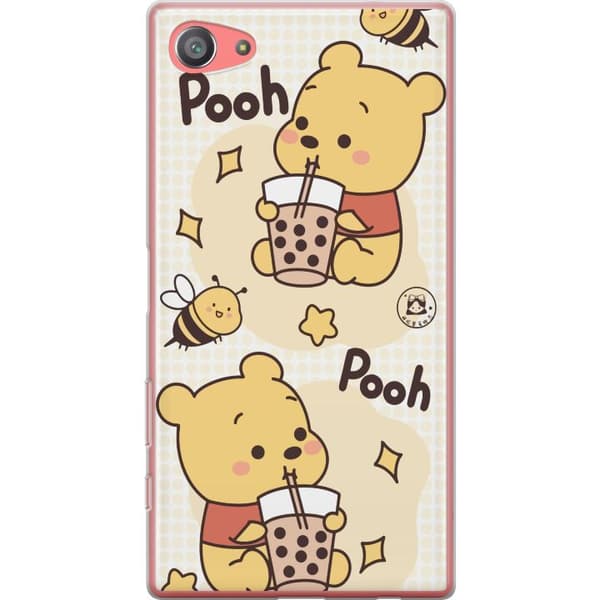 Sony Xperia Z5 Compact Gjennomsiktig deksel Nalle Pooh stil - klassisk bjørnemotiv i en ny tolkning