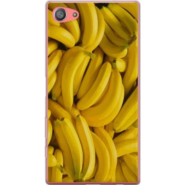 Sony Xperia Z5 Compact Gjennomsiktig deksel Banana mønster