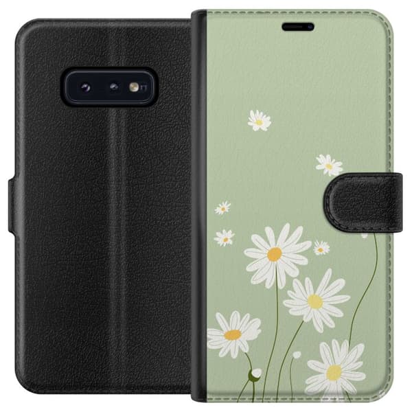 Samsung Galaxy S10e Lompakkokotelo Papukaijanpaparit - kukallinen kuviointi ruotsalaiseen kesätyyliin
