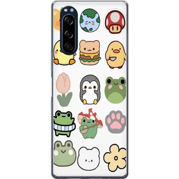 Sony Xperia 5 Läpinäkyvä kuori Kawaii Friends