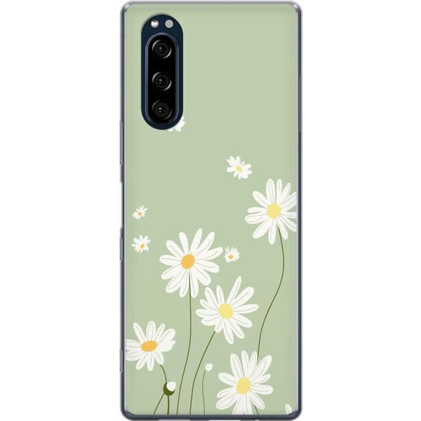 Sony Xperia 5 Gennemsigtig cover Præstekraver - blomstret mønster i svensk sommerstil