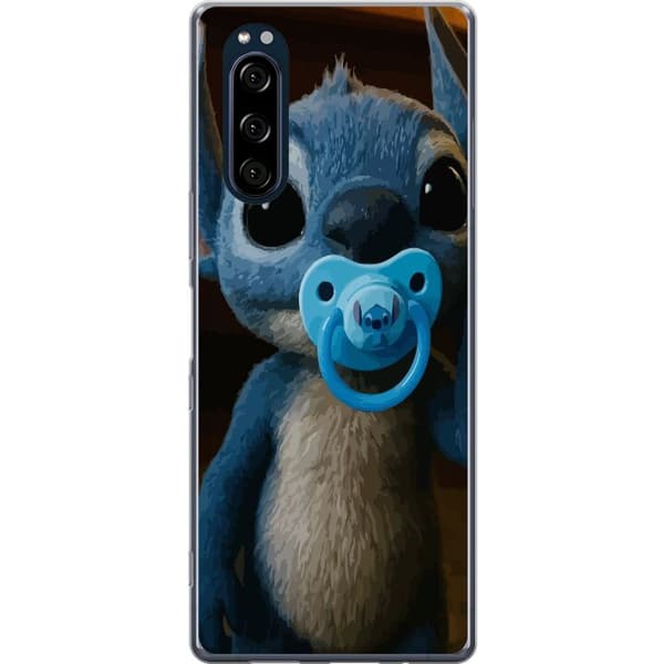 Sony Xperia 5 Läpinäkyvä kuori Stitch & Napp - vauvateema söpöllä hahmolla