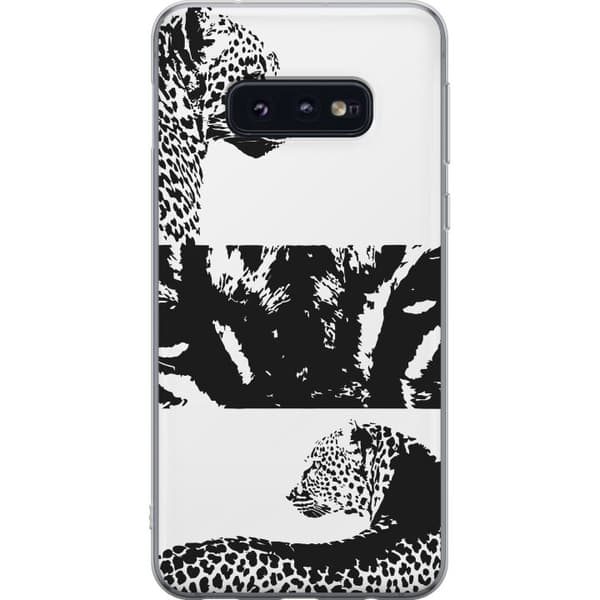 Samsung Galaxy S10e Läpinäkyvä kuori Leopard Faces