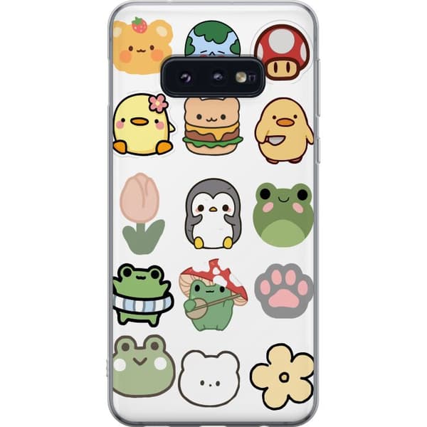 Samsung Galaxy S10e Läpinäkyvä kuori Kawaii Friends