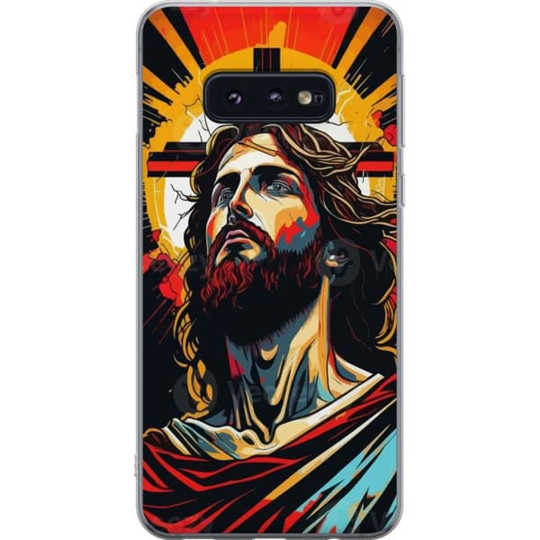 Samsung Galaxy S10e Gjennomsiktig deksel Jesus & Kort - religiøst motiv med dyp symbolikk