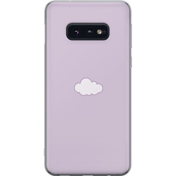 Samsung Galaxy S10e Läpinäkyvä kuori Lila Pilvi - minimalistinen pilvi lila taustalla