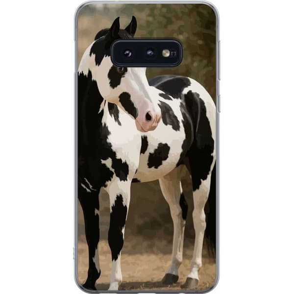Samsung Galaxy S10e Läpinäkyvä kuori Kaunis Hevonen - elegantti hevonen kuva-aihe