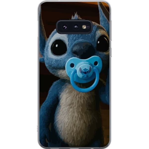 Samsung Galaxy S10e Läpinäkyvä kuori Stitch & Napp - vauvateema söpöllä hahmolla