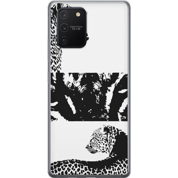 Samsung Galaxy S10 Lite Läpinäkyvä kuori Leopard Faces