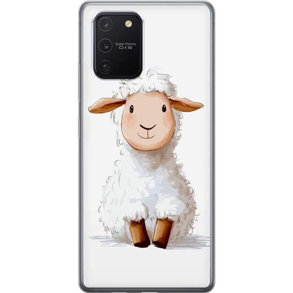 Samsung Galaxy S10 Lite Genomskinligt Skal Sött Lamm – tecknad stil för barn & babyprodukter