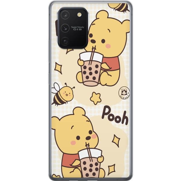 Samsung Galaxy S10 Lite Gennemsigtig cover Nalle Pooh-stil - klassisk bjørnemotiv i en ny fortolkning