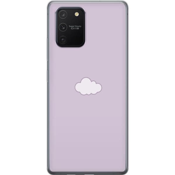 Samsung Galaxy S10 Lite Läpinäkyvä kuori Lila Pilvi - minimalistinen pilvi lila taustalla