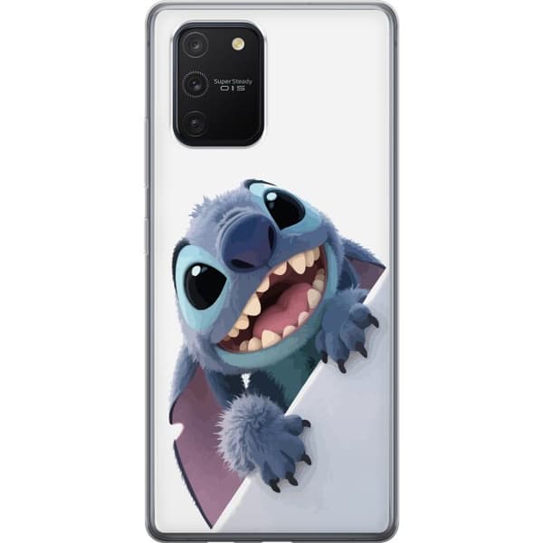 Samsung Galaxy S10 Lite Genomskinligt Skal Happy Stitch – glad figur med charmig uttryck