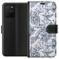 Pikkukuva 1 / 3: Samsung Galaxy S10 Lite Lompakkokotelo Kukat & Linnut - Romanttinen Vintage-tyylinen Kuviointi
