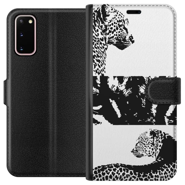 Samsung Galaxy S20 Lommeboketui Leopard Faces