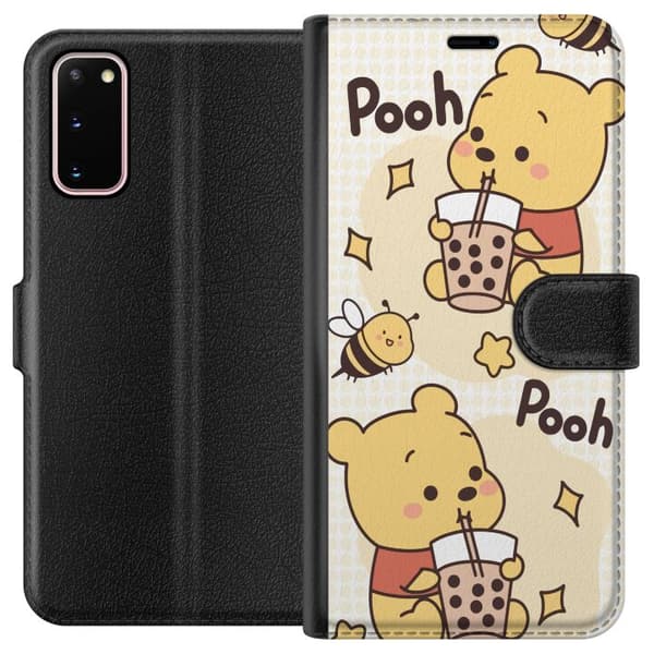 Samsung Galaxy S20 Lommeboketui Nalle Pooh stil - klassisk bjørnemotiv i en ny tolkning