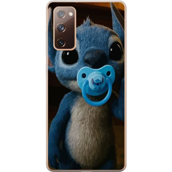 Samsung Galaxy S20 FE Gennemsigtig cover Stitch & Napp - babytema med sød karakter