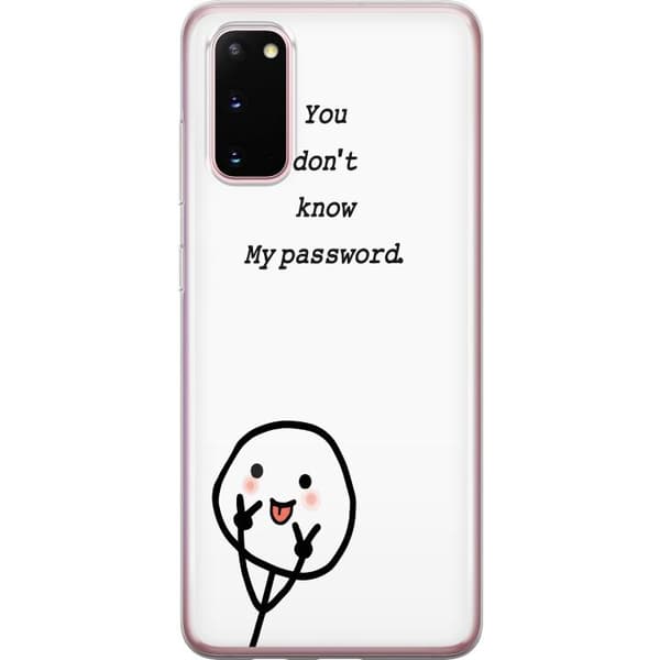 Samsung Galaxy S20 Gennemsigtig cover Du Kender Ikke Mit Adgangskode