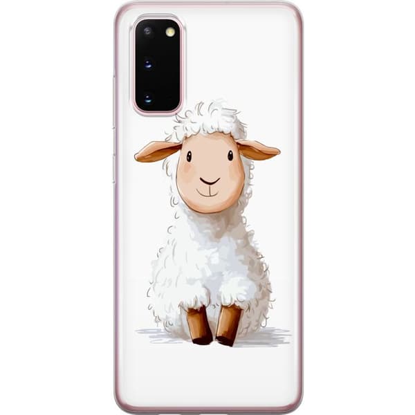 Samsung Galaxy S20 Läpinäkyvä kuori Suloinen Lammas - lasten ja vauvan tuotteita sarjakuvatyyliin