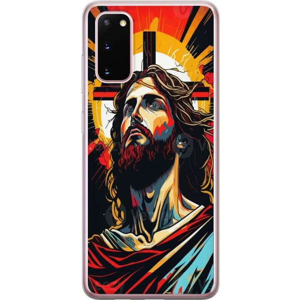 Samsung Galaxy S20 Gjennomsiktig deksel Jesus & Kort - religiøst motiv med dyp symbolikk