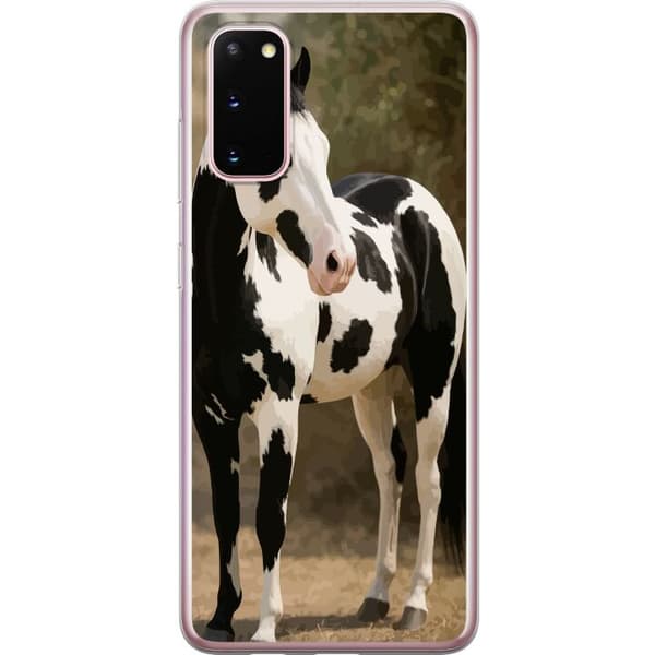 Samsung Galaxy S20 Gjennomsiktig deksel Vakker Hest - elegant illustrasjon av hestemotiv