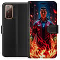 Pikkukuva 1 / 3: Samsung Galaxy S20 FE Lompakkokotelo Ronaldo Inferno - jalkapallolegenda liekeissä