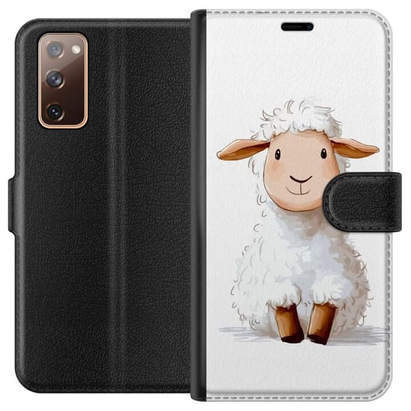 Samsung Galaxy S20 FE Tegnebogsetui Sødt Lamm - tegneseriestil til børn og babyprodukter