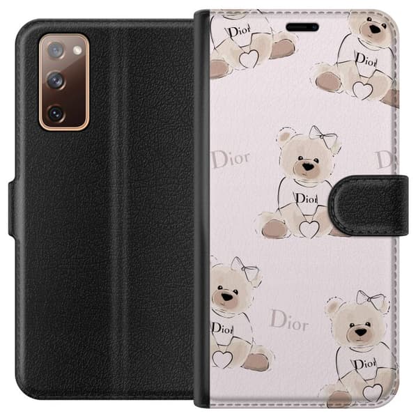 Samsung Galaxy S20 FE Lommeboketui Teddy Dior Vibes - luksuriøs teddybjørn i motestil