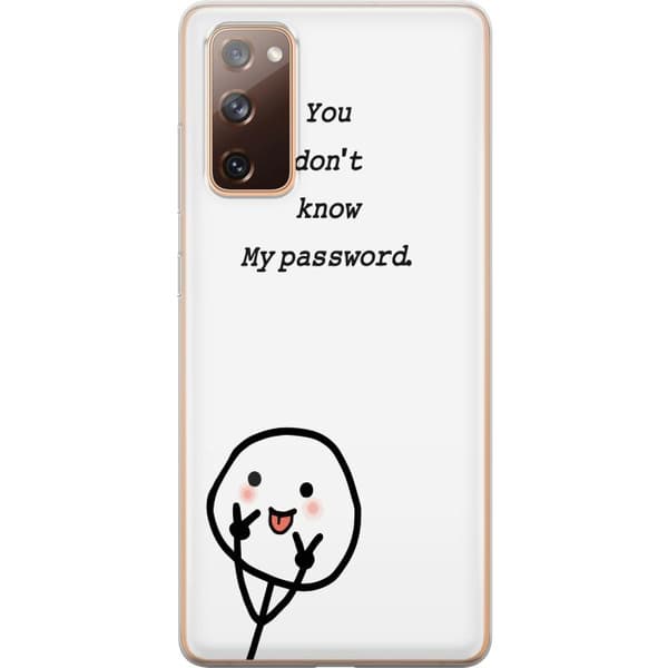 Samsung Galaxy S20 FE Gennemsigtig cover Du Kender Ikke Mit Adgangskode