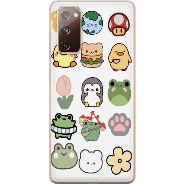Samsung Galaxy S20 FE Genomskinligt Skal Kawaii Friends – söta figurer i japansk stil