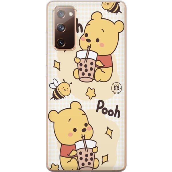 Samsung Galaxy S20 FE Genomskinligt Skal Nalle Pooh Style – klassiskt björnmotiv i ny tolkning