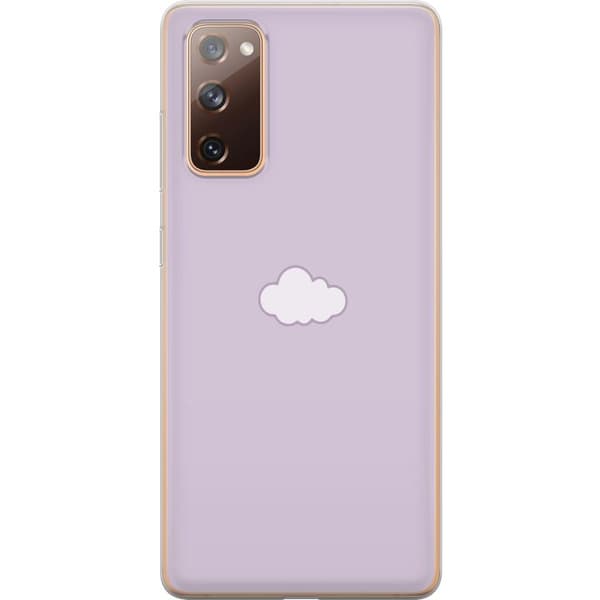 Samsung Galaxy S20 FE Läpinäkyvä kuori Lila Pilvi - minimalistinen pilvi lila taustalla