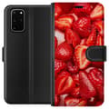 Miniatyrbild 1 av 3: Samsung Galaxy S20+ Plånboksfodral Jordgubbsmönster – sött motiv med sommarkänsla