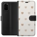 Miniatyrbillede 1 af 3: Samsung Galaxy S20+ Tegnebogsetui Teddybaggrund - søde teddybjørne mod en blød baggrund