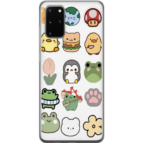Samsung Galaxy S20+ Läpinäkyvä kuori Kawaii Friends