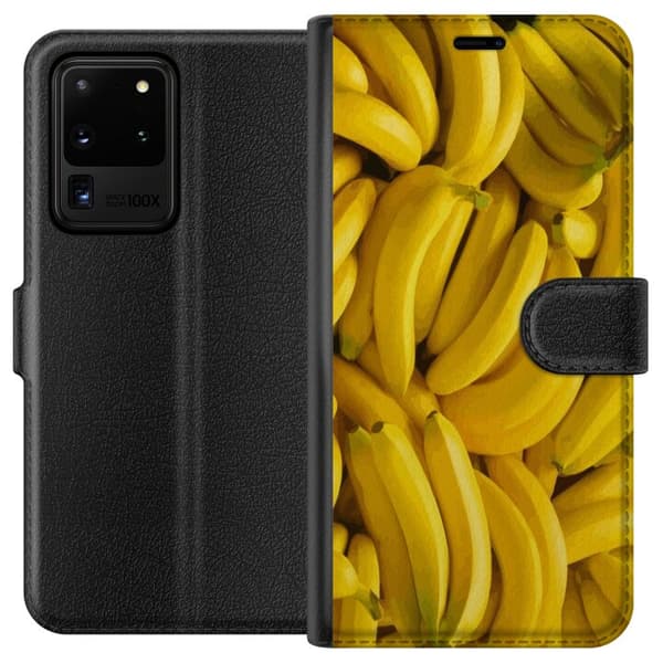 Samsung Galaxy S20 Ultra Lompakkokotelo Banaani kuvio