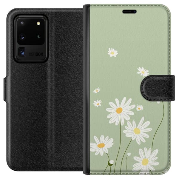 Samsung Galaxy S20 Ultra Lommeboketui Prestekrager - blomstrete mønster i svensk sommerstil