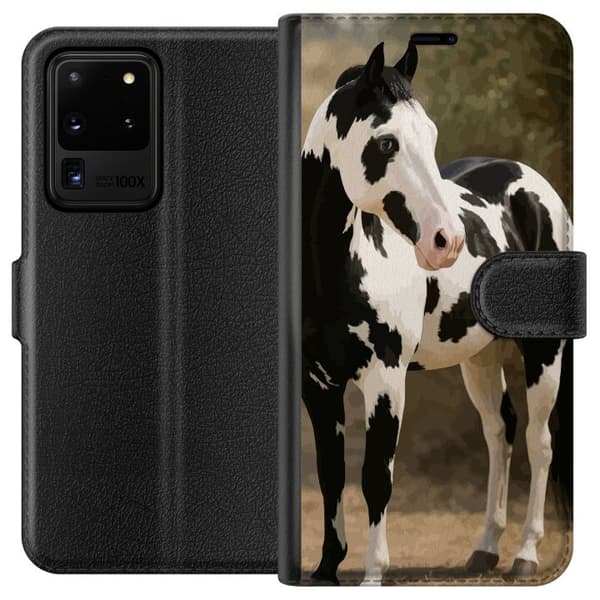 Samsung Galaxy S20 Ultra Lompakkokotelo Kaunis Hevonen - elegantti hevonen kuva-aihe
