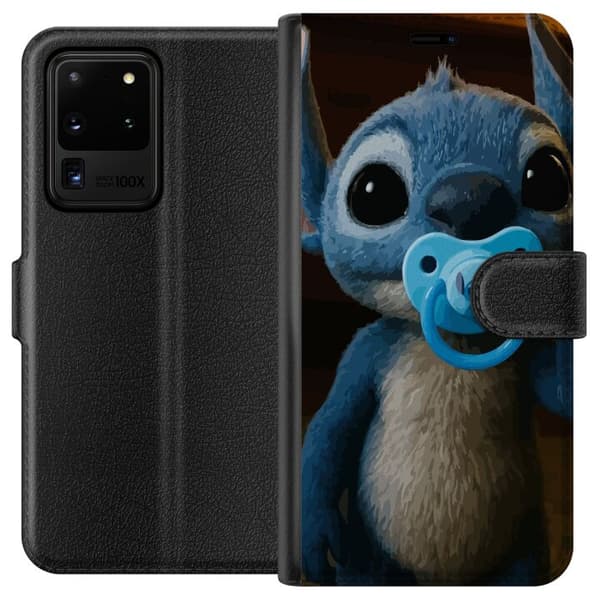 Samsung Galaxy S20 Ultra Lompakkokotelo Stitch & Napp - vauvateema söpöllä hahmolla