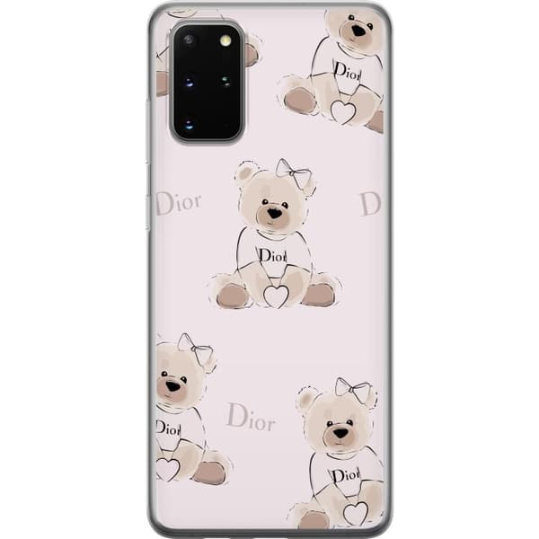 Samsung Galaxy S20+ Läpinäkyvä kuori Teddy Dior Vibes - ylellinen nalle muotityyliin