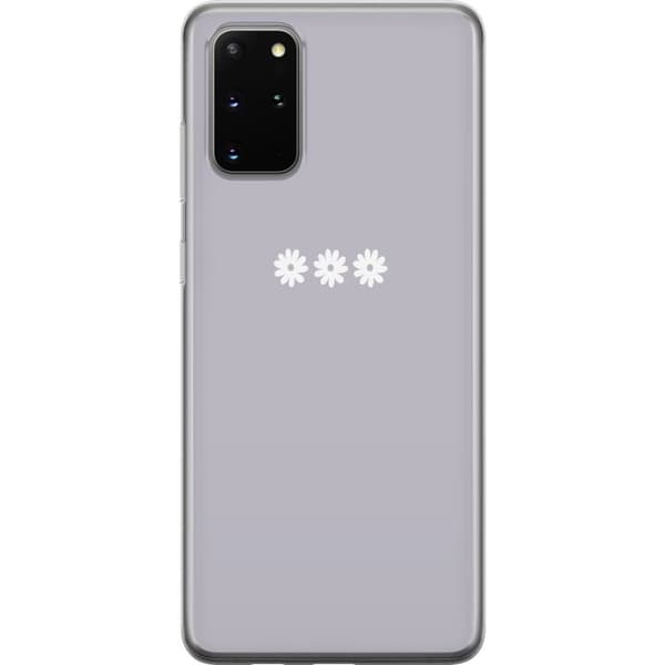 Samsung Galaxy S20+ Läpinäkyvä kuori Lila Blomminimalismi - tyylikäs kukkakuva lila taustalla