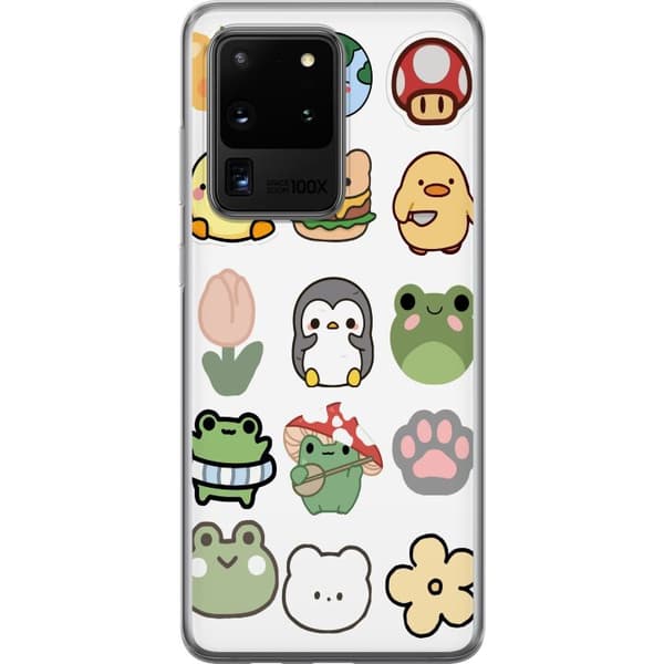 Samsung Galaxy S20 Ultra Läpinäkyvä kuori Kawaii Friends