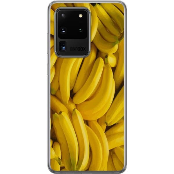 Samsung Galaxy S20 Ultra Gjennomsiktig deksel Banana mønster