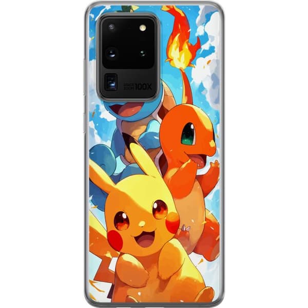 Samsung Galaxy S20 Ultra Gjennomsiktig deksel Pocket Creatures - inspirert av Pokémon uten å nevne navnet