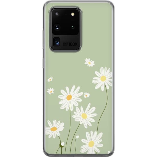 Samsung Galaxy S20 Ultra Läpinäkyvä kuori Papukaijanpaparit - kukallinen kuviointi ruotsalaiseen kesätyyliin