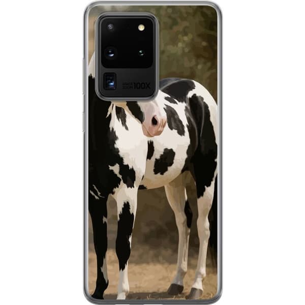 Samsung Galaxy S20 Ultra Gjennomsiktig deksel Vakker Hest - elegant illustrasjon av hestemotiv