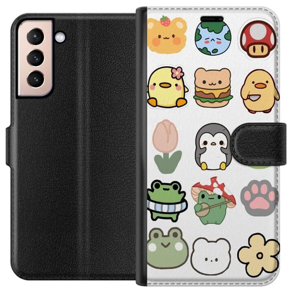 Samsung Galaxy S21 Plånboksfodral Kawaii Friends – söta figurer i japansk stil