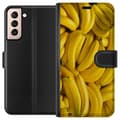 Miniatyrbillede 1 af 3: Samsung Galaxy S21 Tegnebogsetui Banan mønster