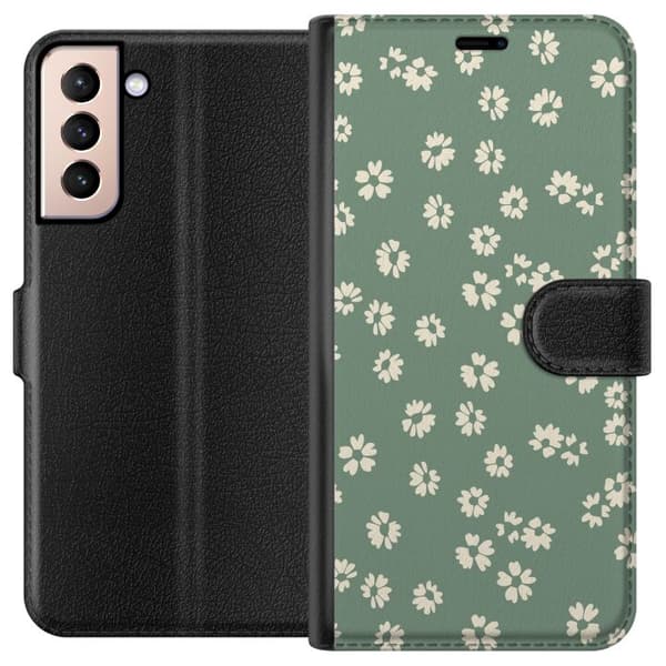 Samsung Galaxy S21 Lompakkokotelo Kukkaisunelma - Värikäs Kukkakuvio