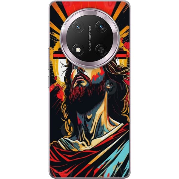 Honor Magic7 Lite Genomskinligt Skal Jesus & Kort – religiöst motiv med djup symbolik